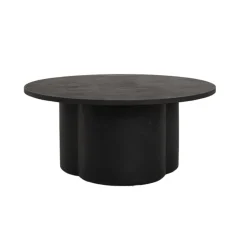 Palazzo Salontafel rond L zwart 90cm