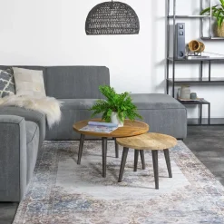 Parandis vloerkleed vintage rechthoek taupe