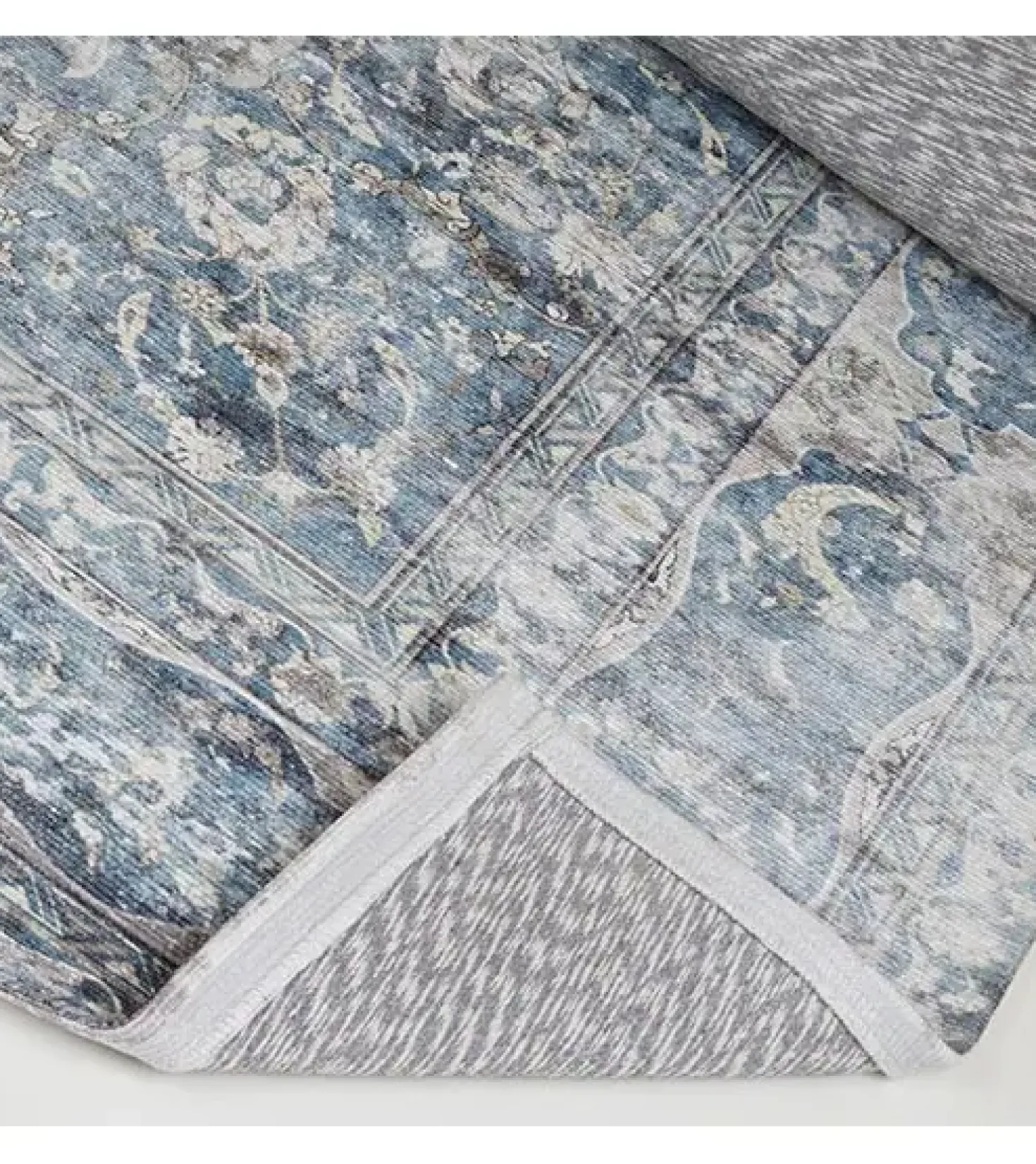 Parandis vloerkleed vintage rechthoek blauw