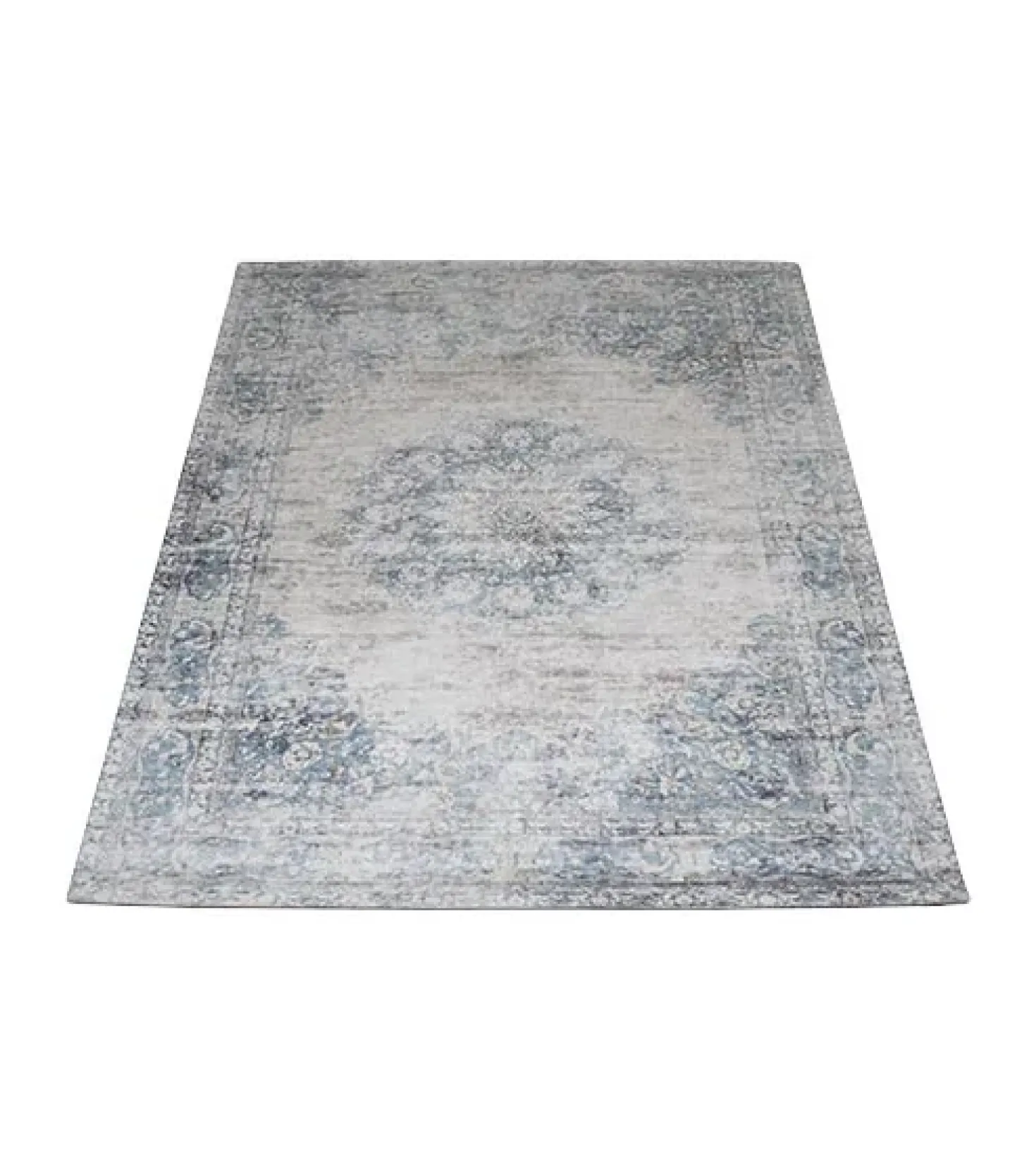 Parandis vloerkleed vintage rechthoek blauw