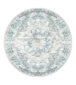 Parandis vloerkleed vintage rond blauw