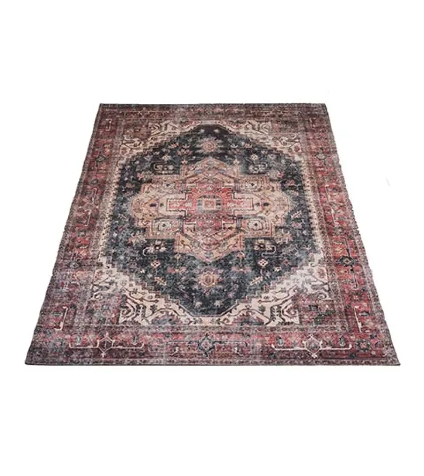 Parisa vloerkleed vintage rechthoek rood
