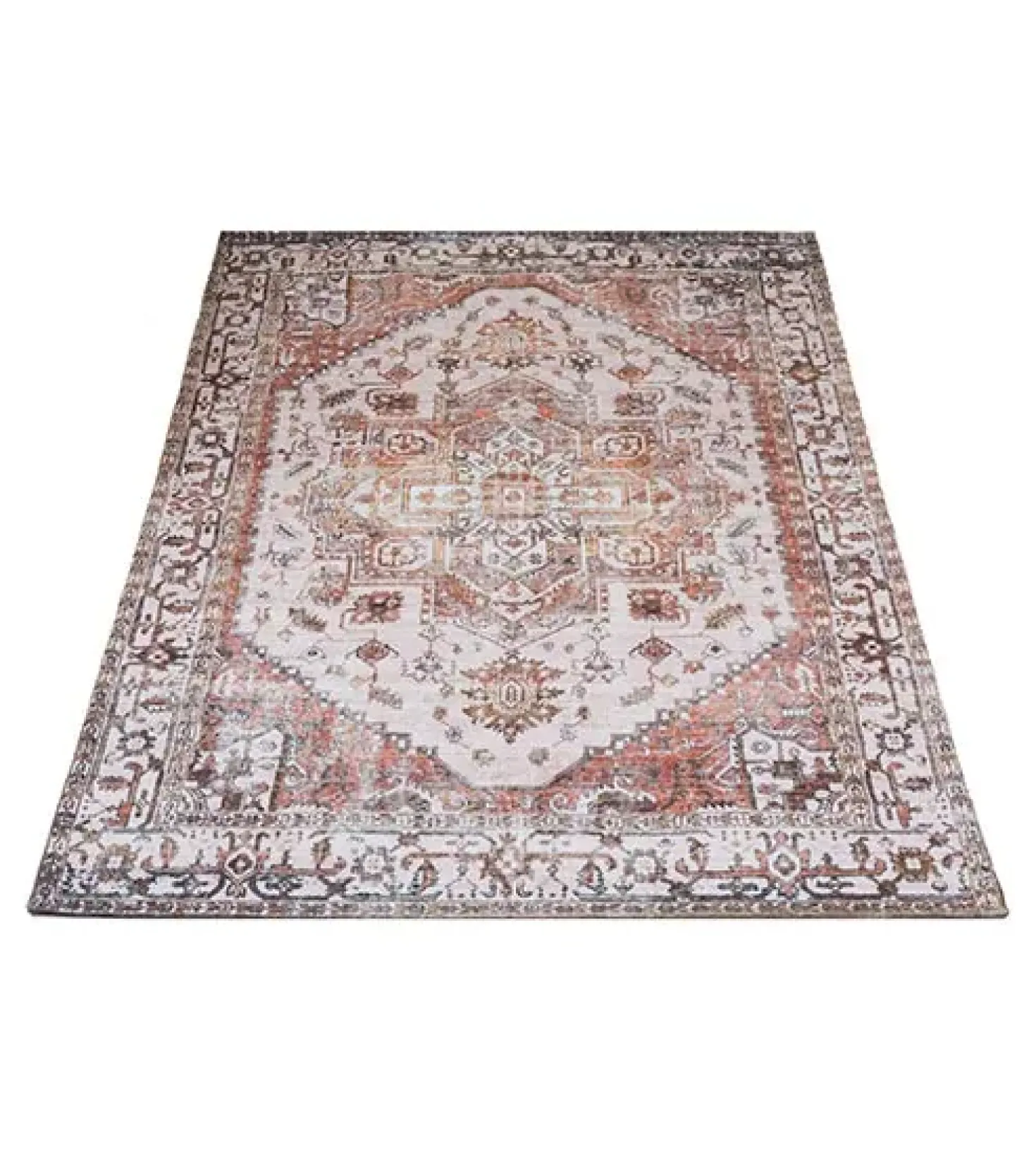 Parisa vloerkleed vintage rechthoek bruin