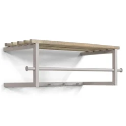 Parker Wandkapstok Taupe Eikenhout 76cm