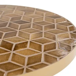 Patterna Salontafel rond keramiek Bruin 71cm