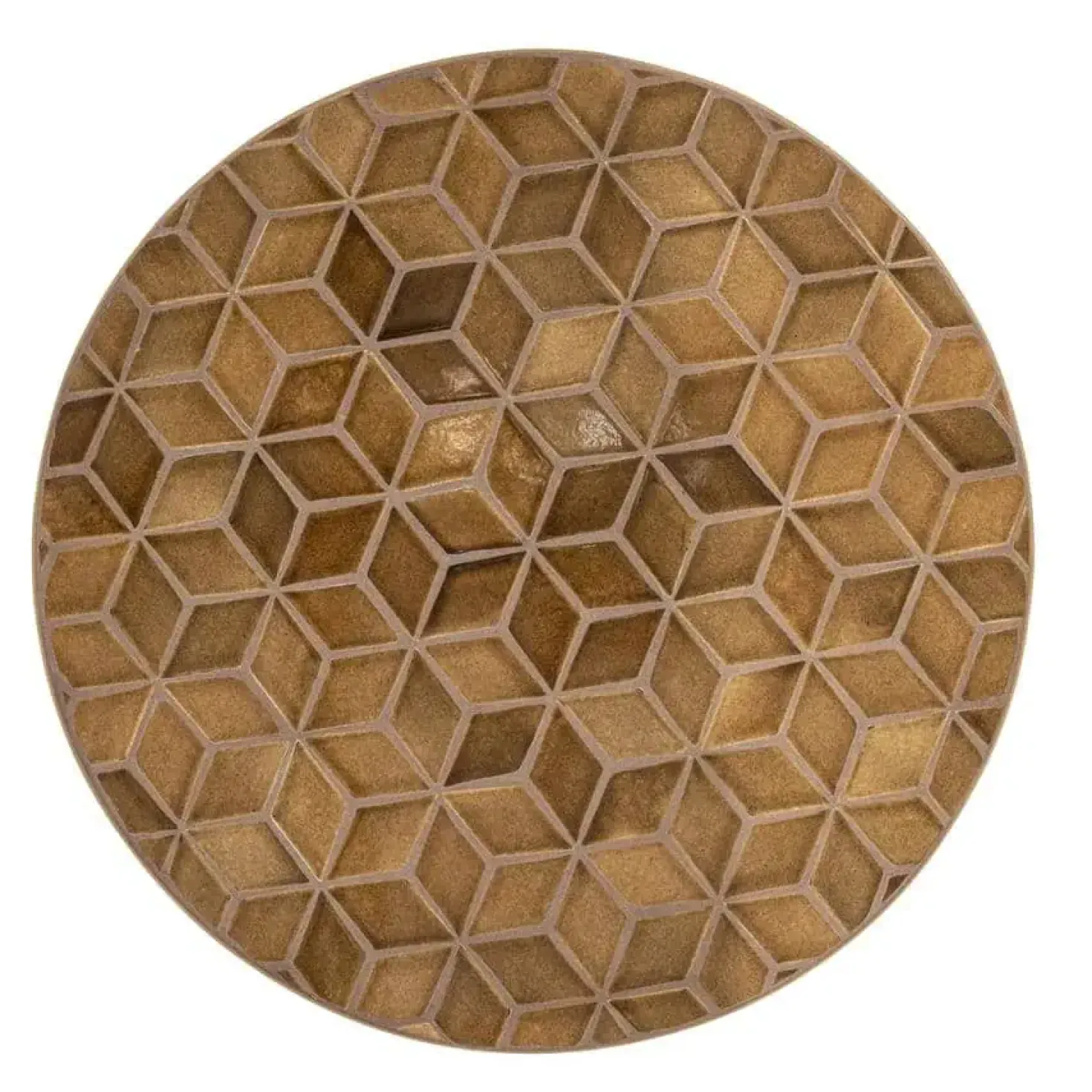 Patterna Salontafel rond keramiek Bruin 71cm