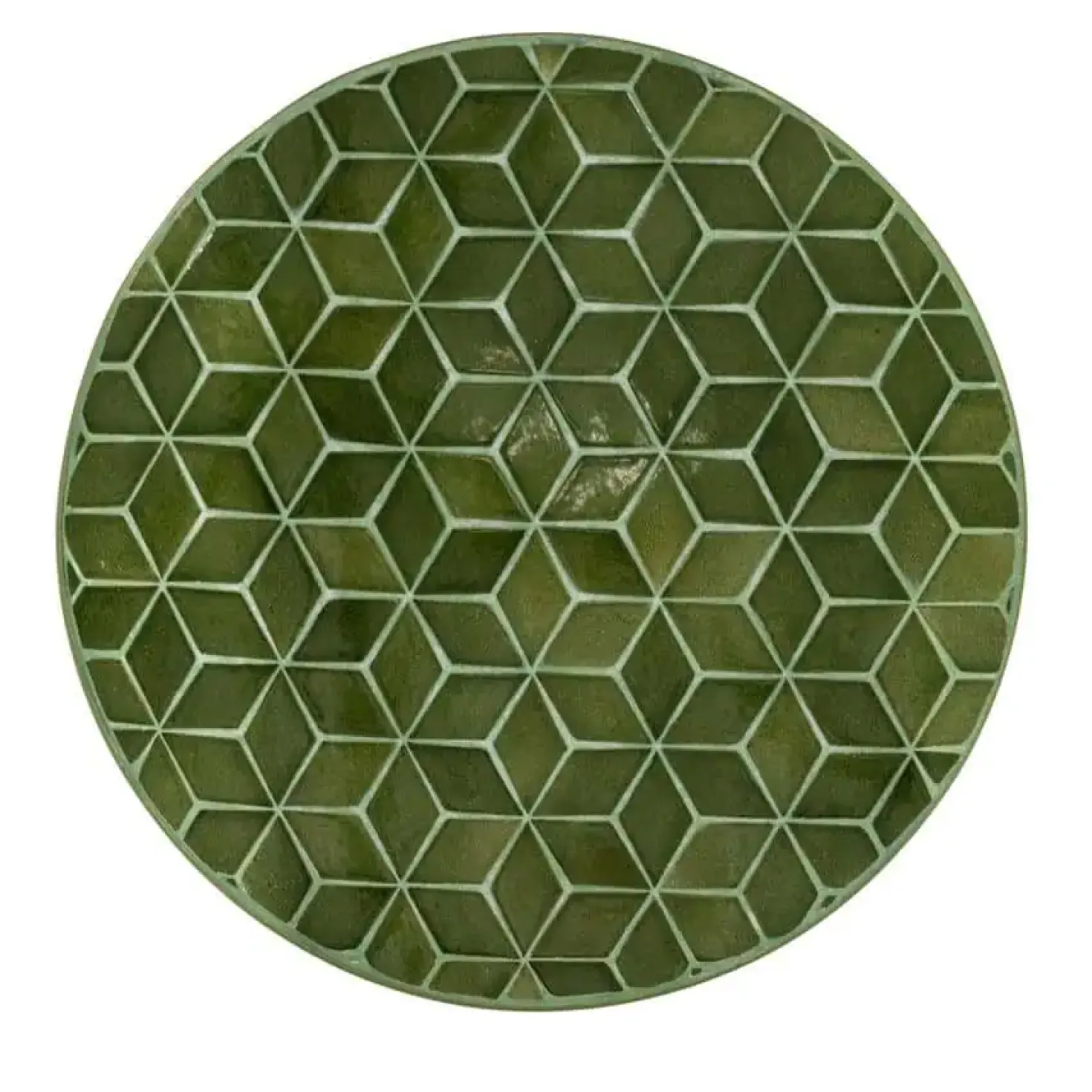 Patterna Salontafel rond keramiek Groen 71cm