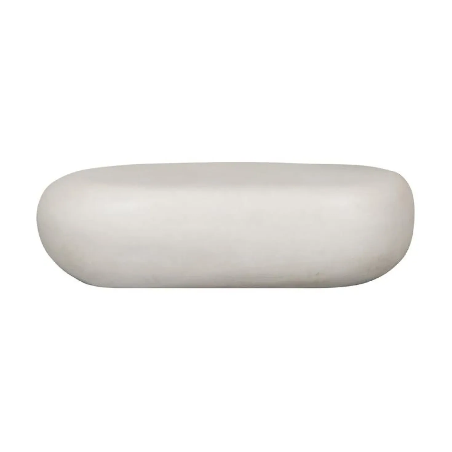 Pebble Salontafel Betonlook Wit 100cm