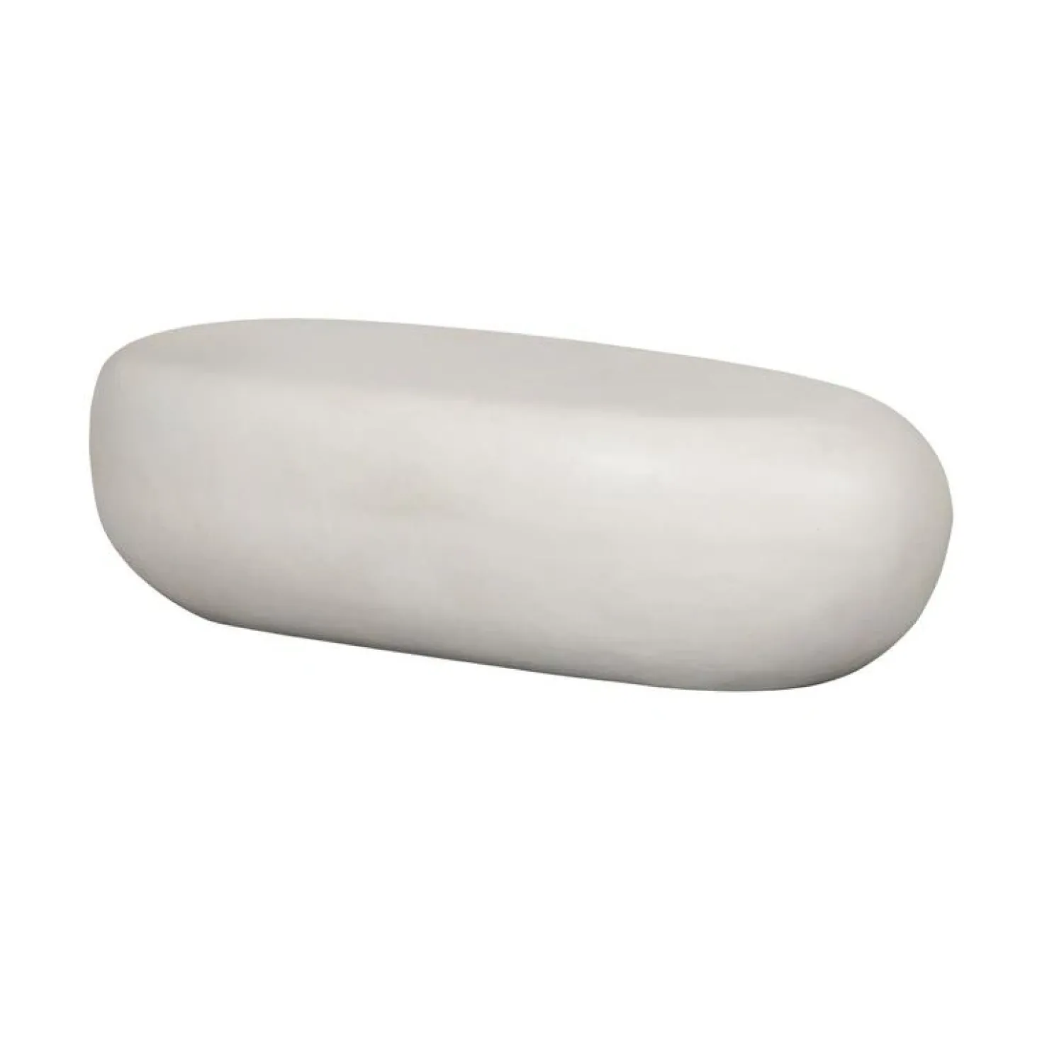 Pebble Salontafel Betonlook Wit 100cm