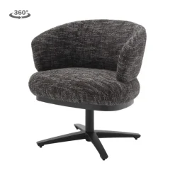 Perca Eetkamerfauteuil Blauw-Grijs