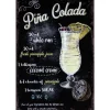 Pina Colada - metalen bord