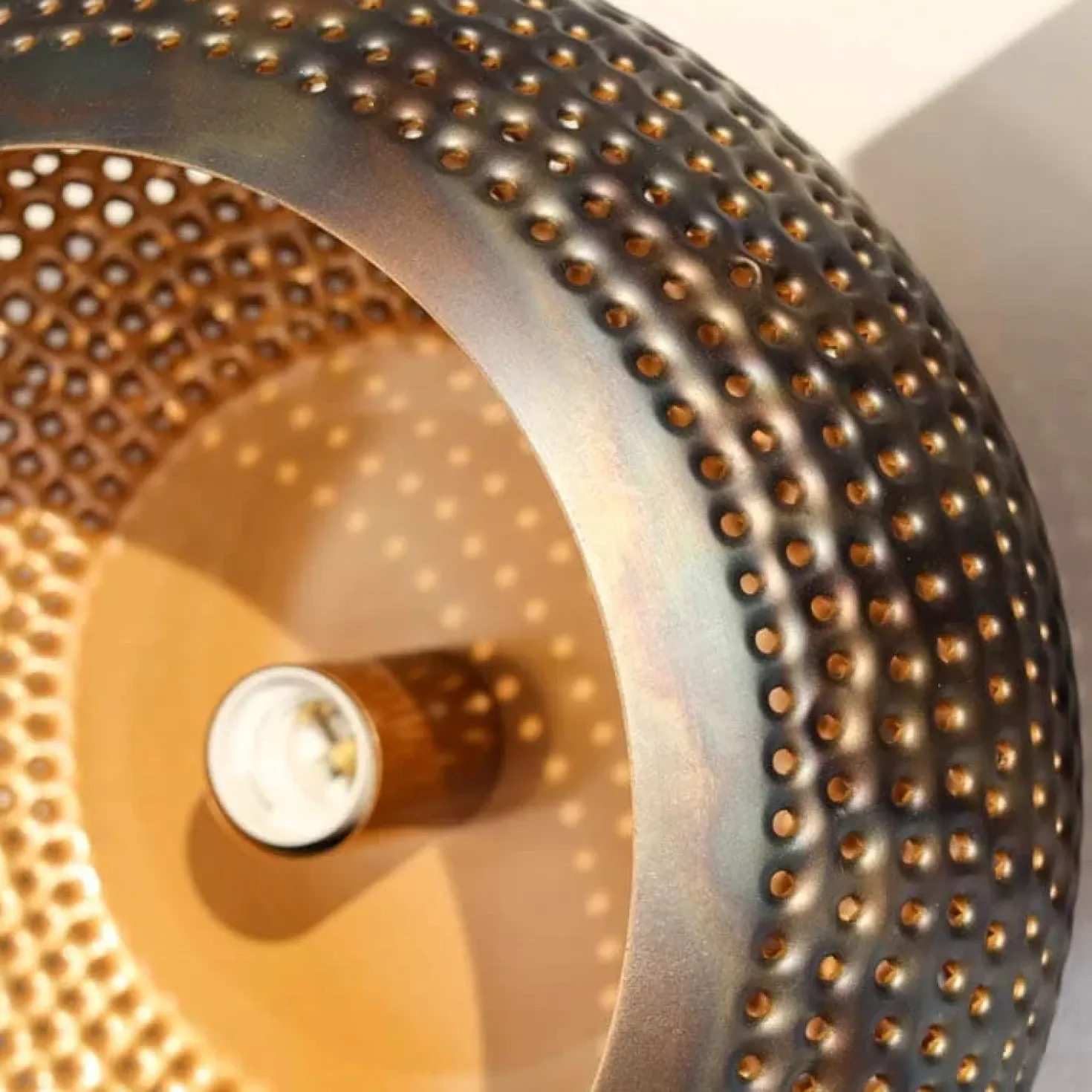 Pinch Plafondlamp 35cm Zwart bruin