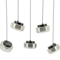 Pivot 5-lichts getrapte Hanglamp