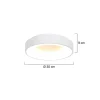 Plafonniere Ringlede wit small 30cm