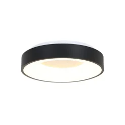 Plafonniere Ringlede zwart small 30cm