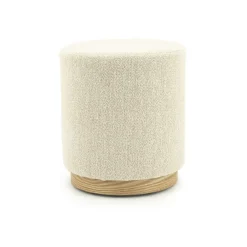Poef Avah small beige 41cm