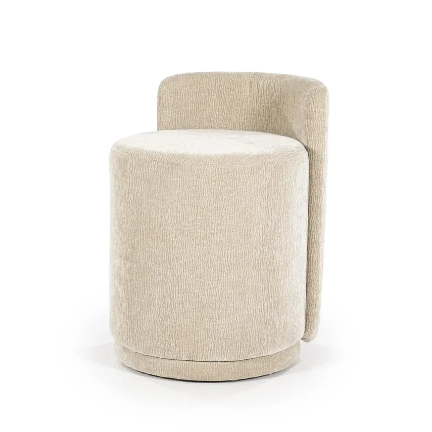 Poef Marque Taupe 43cm