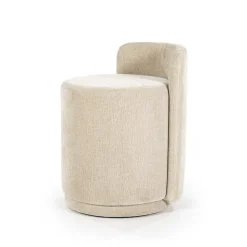 Poef Marque Taupe 43cm