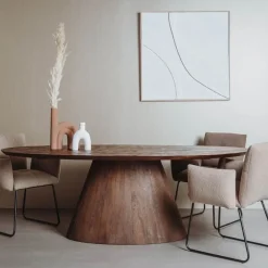 Premana Eetkamertafel ovaal Bruin 240 cm