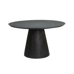 Premana Eetkamertafel rond Zwart 150 cm