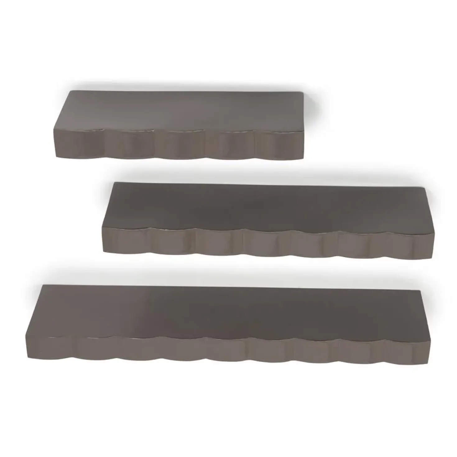 Prinz Wandplanken set van 3 donkertaupe