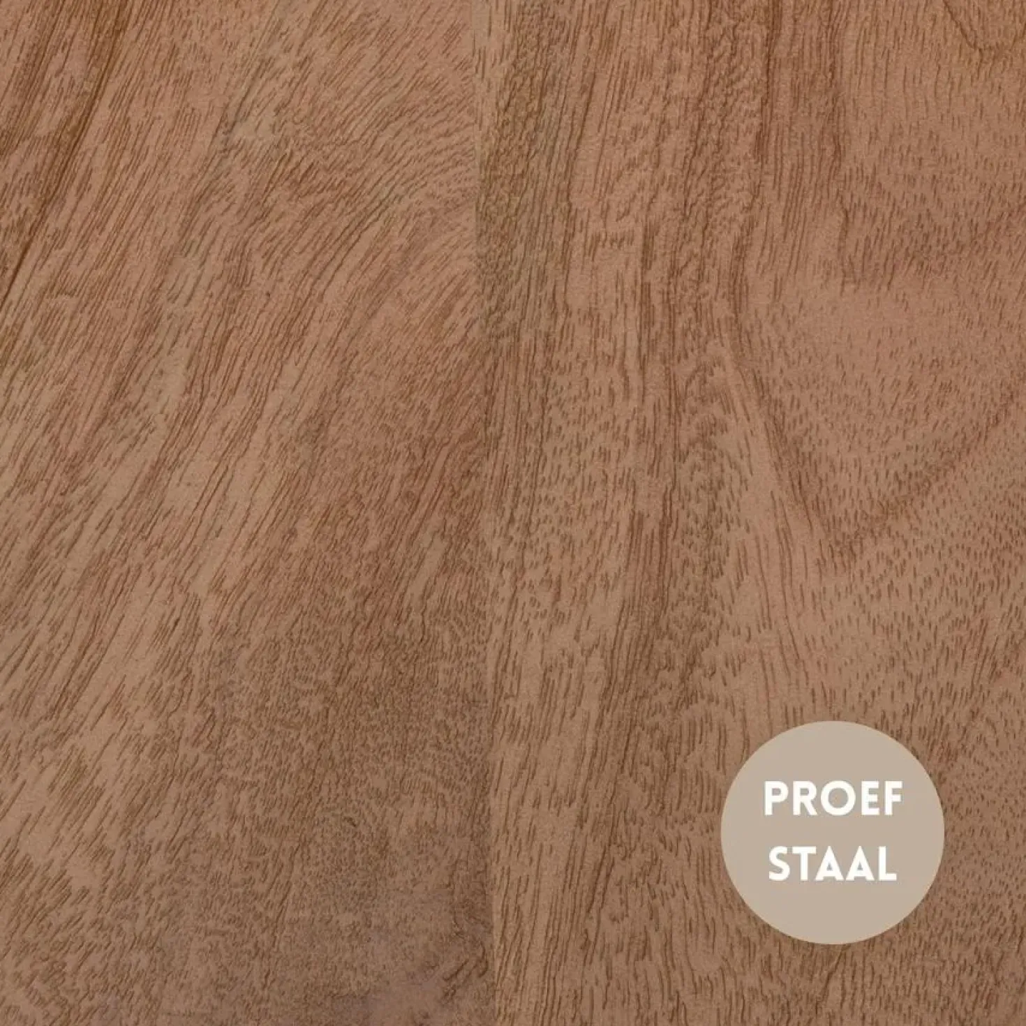 Proefstaal Mango Naturel Gezandstraald