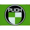 Puch Logo Green - metalen bord