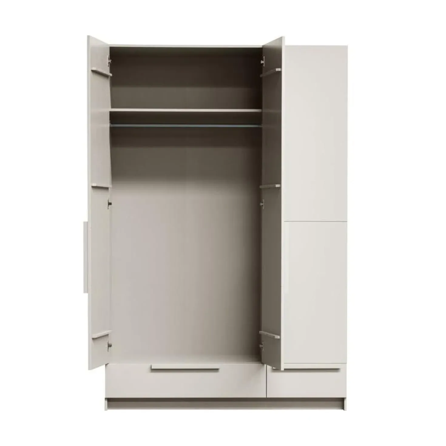 Pure 3-Deurs Kledingkast Splitdeur Dennenhout Dust 95cm