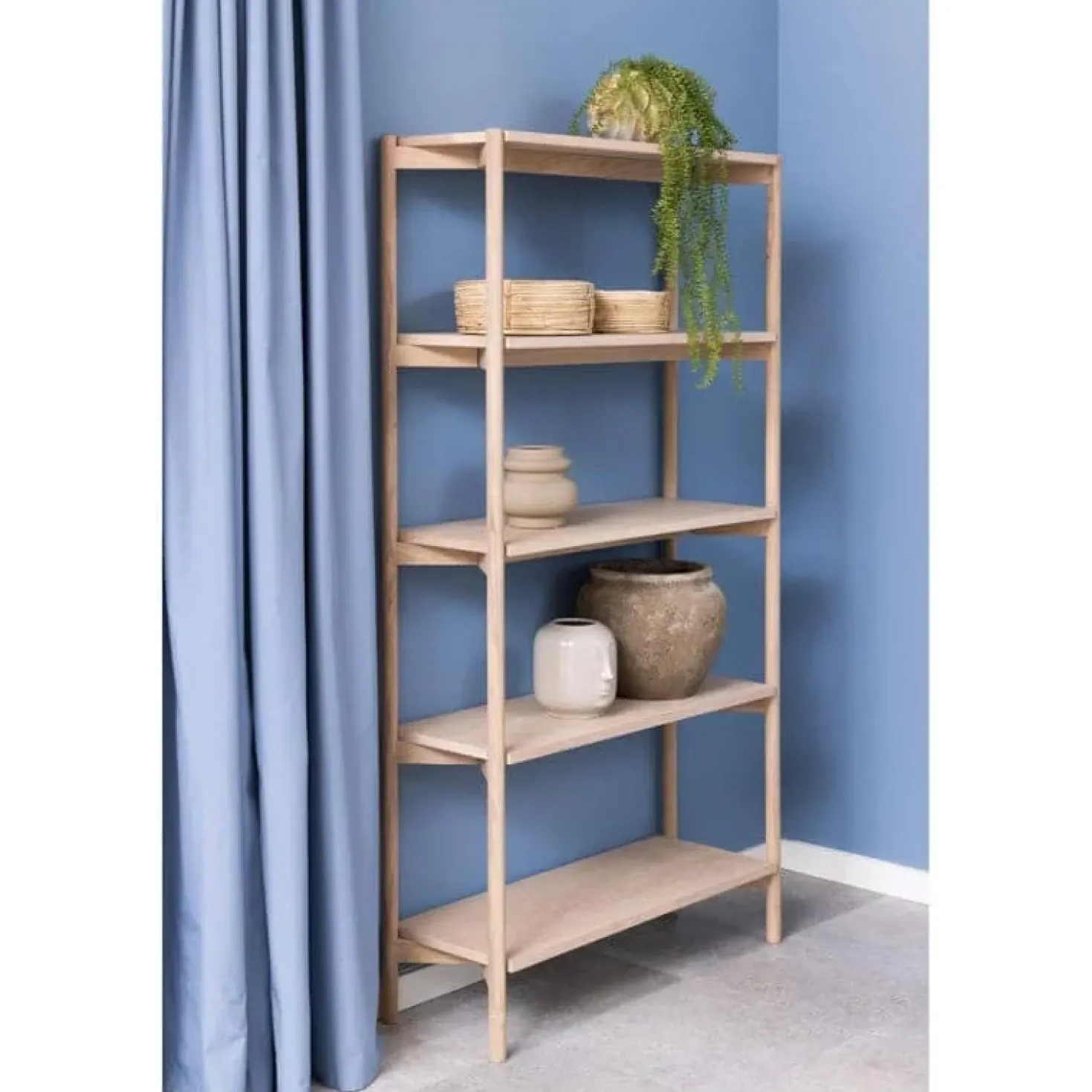 Ravel Boekenkast Hoog Naturel 86cm