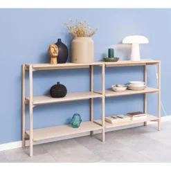 Ravel Boekenkast Laag Naturel 169cm