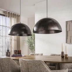 Raven 2-lichts Hanglamp Bruin