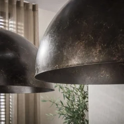 Raven 2-lichts Hanglamp Bruin
