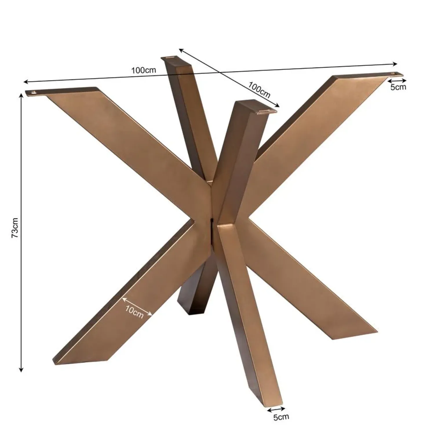 Raven Matrixpoot Rond brons 100cm