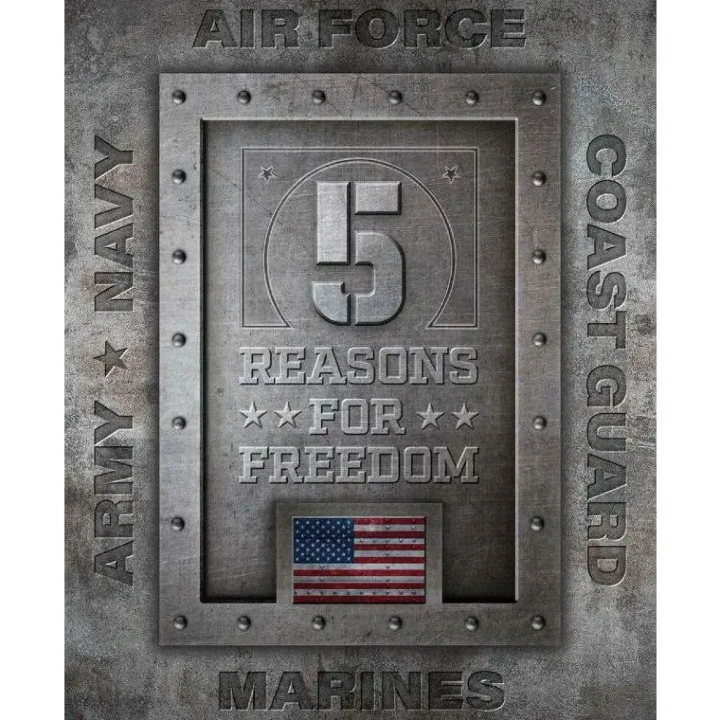 Reasons for Freedom - metalen bord