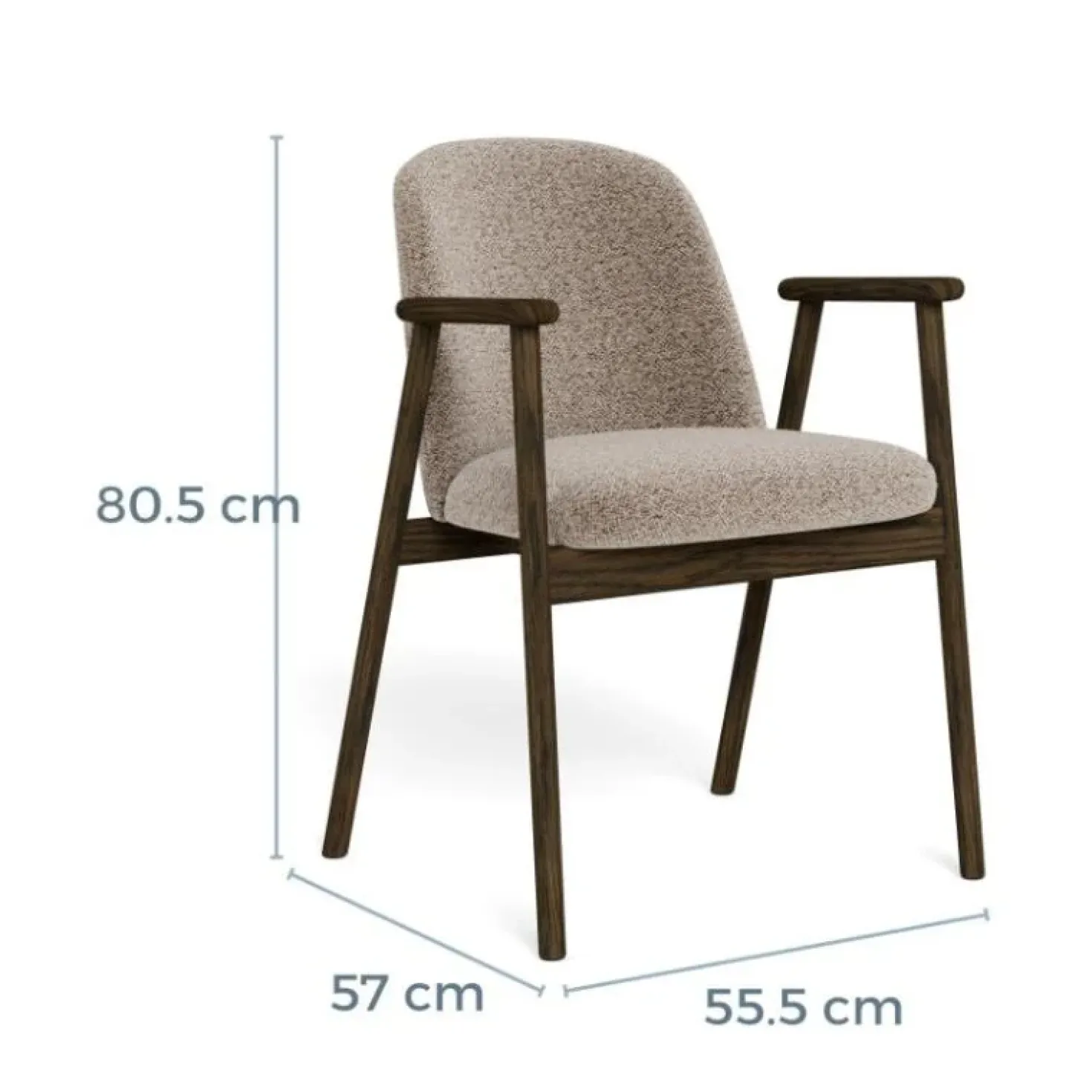 Renato Eetkamerstoel Bruin / Beige