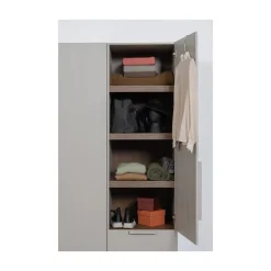 Rens 1-Deurs Kledingkast Pebble Grey 55cm