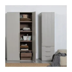 Rens 2-Deurs Kledingkast Pebble Grey 110cm