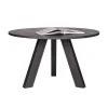 Rhonda Eettafel rond Eiken Blacknight 129cm
