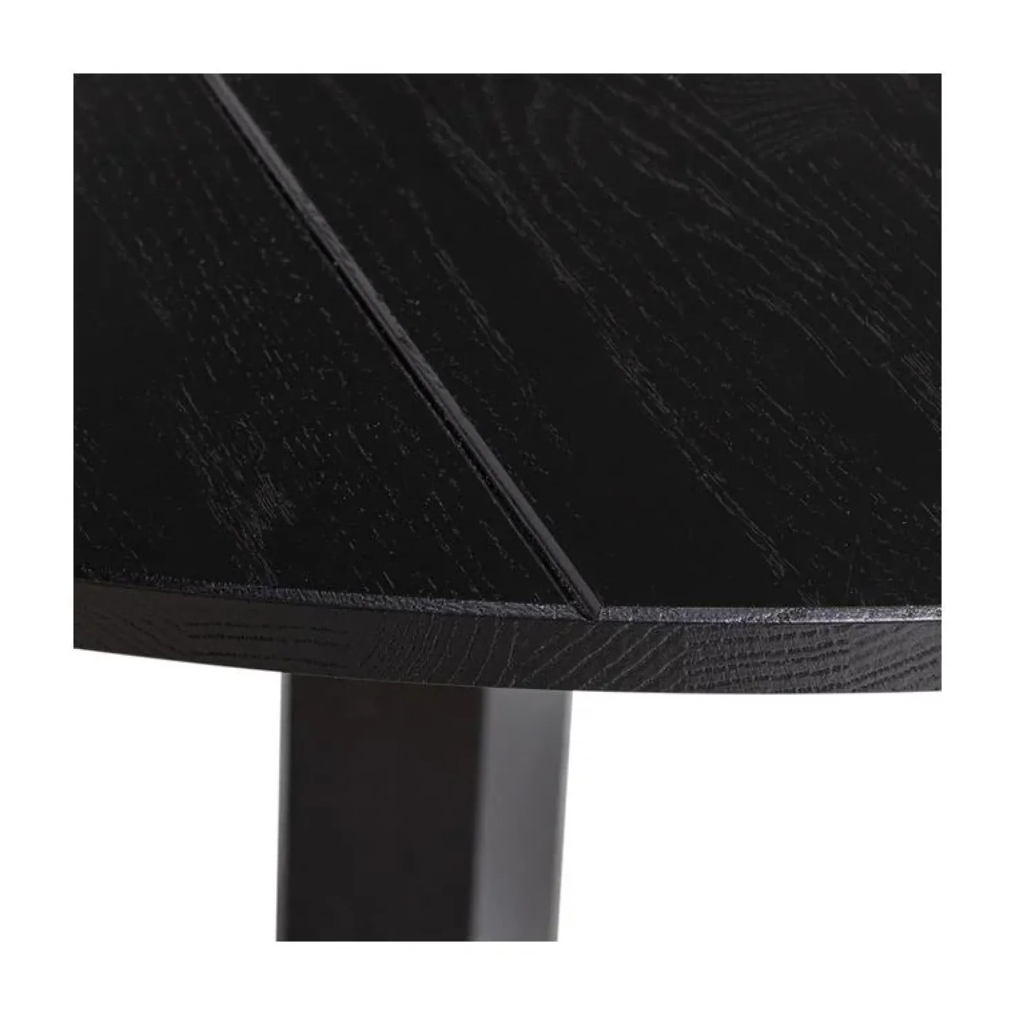 Rhonda Eettafel rond Eiken Blacknight 129cm