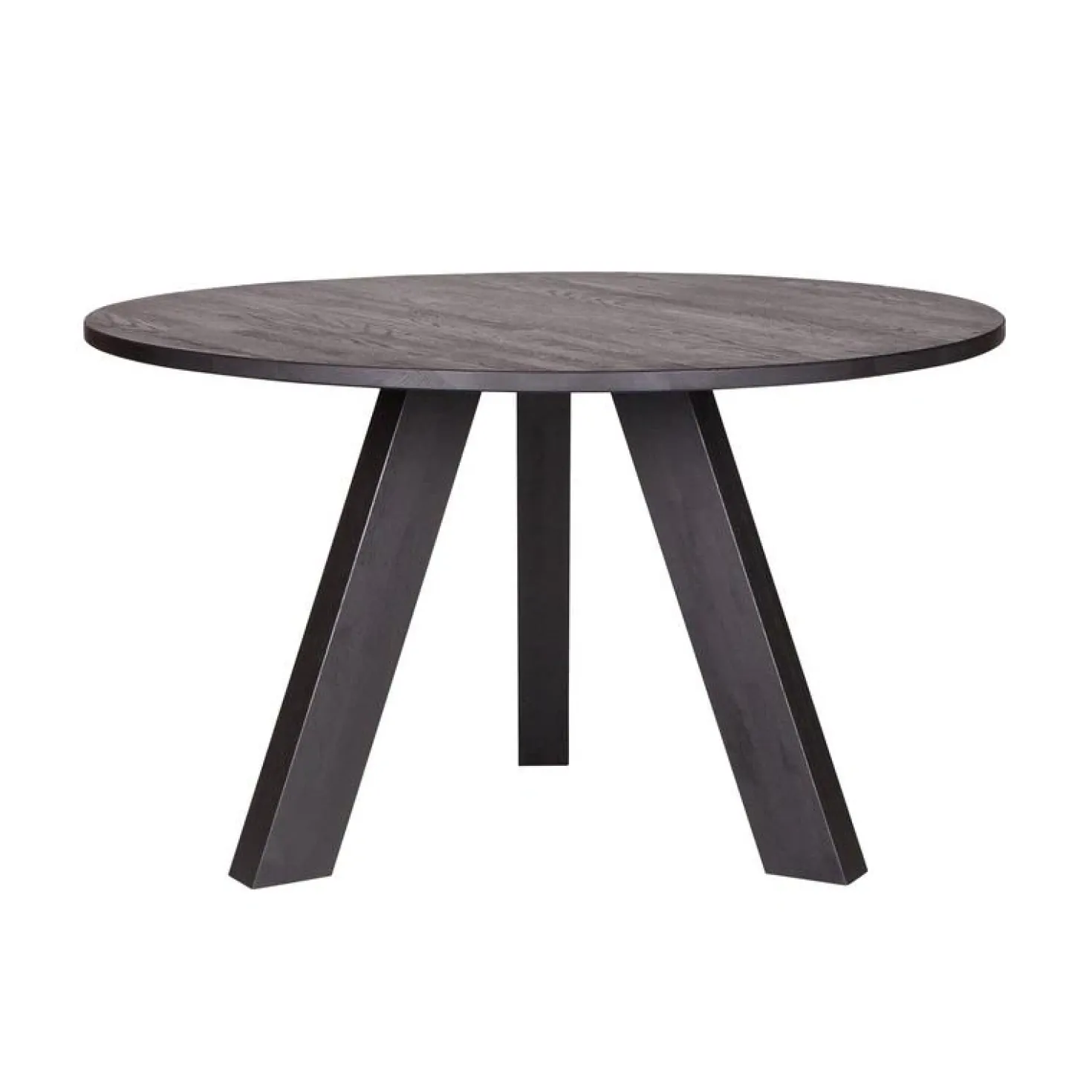 Rhonda Eettafel rond Eiken Blacknight 129cm