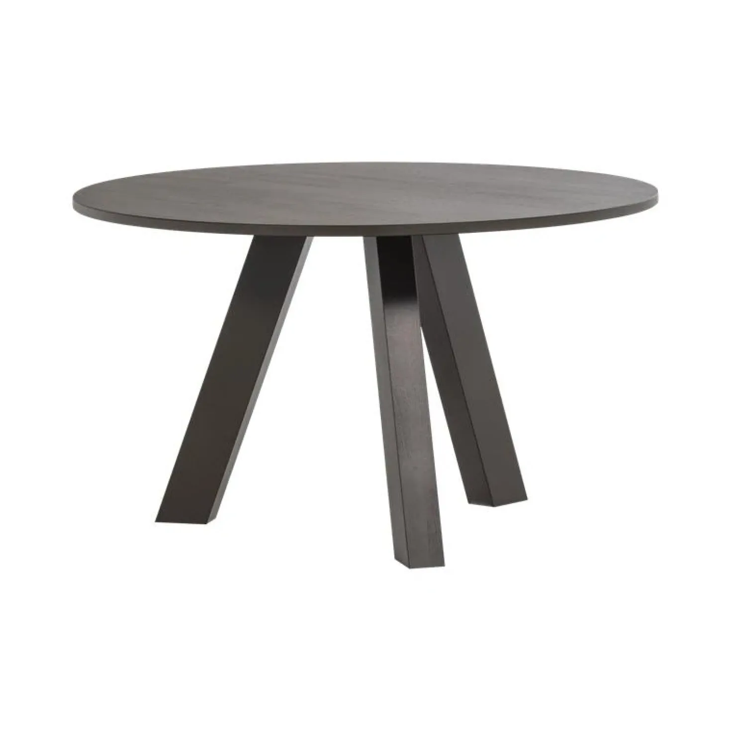 Rhonda Eettafel Rond Eiken Middenbruin 129cm