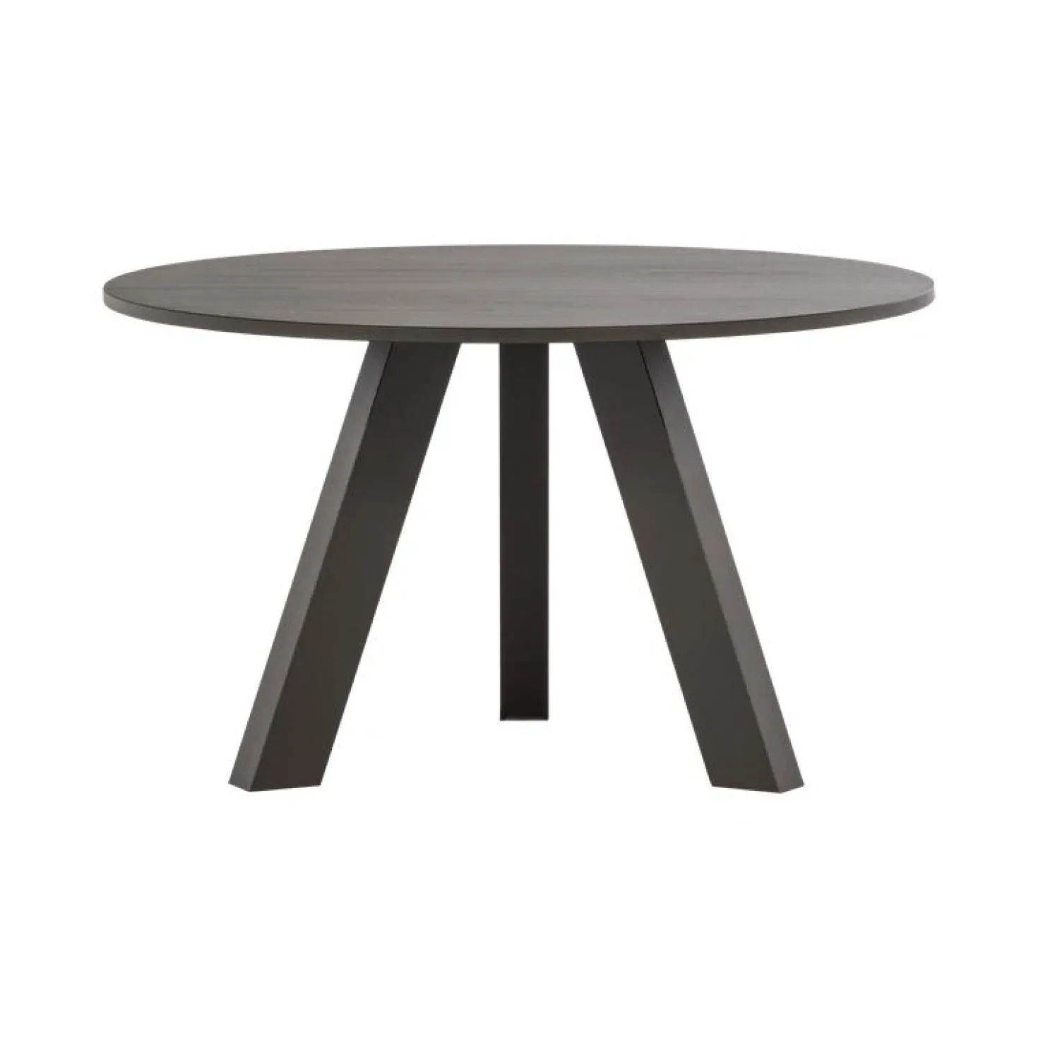 Rhonda Eettafel Rond Eiken Middenbruin 129cm