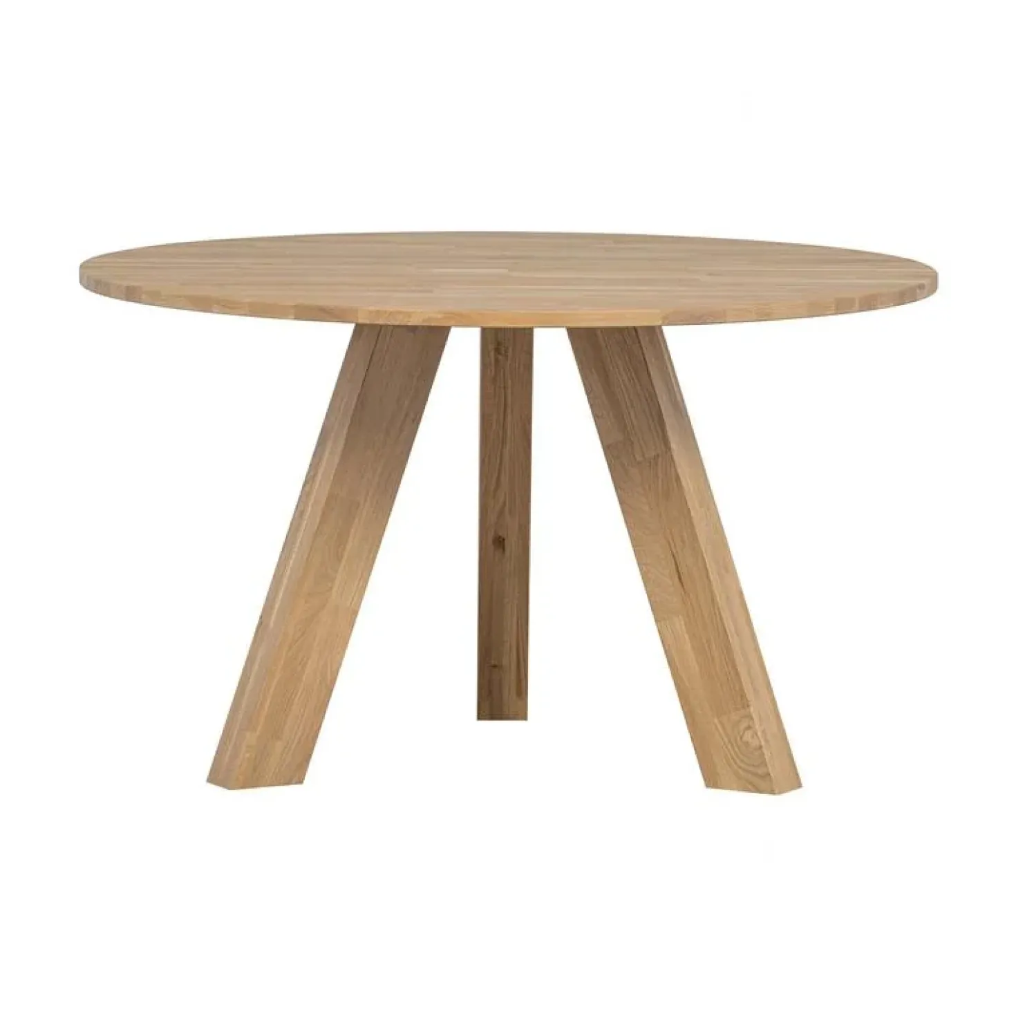 Rhonda Eettafel rond Eiken Naturel 129cm