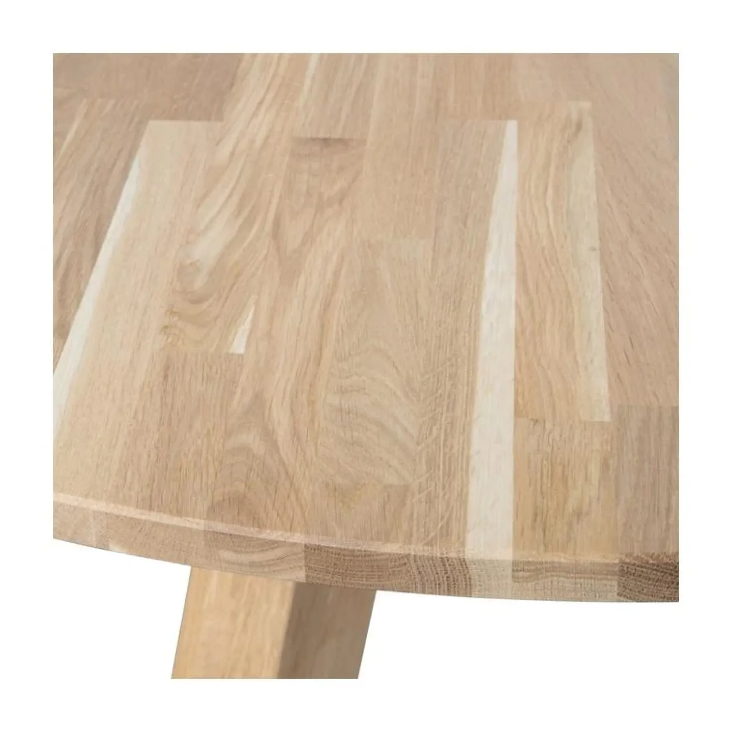 Rhonda Eettafel rond Eiken Naturel 129cm