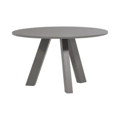 Rhonda Eettafel Rond Eiken Warmgrijs 129cm