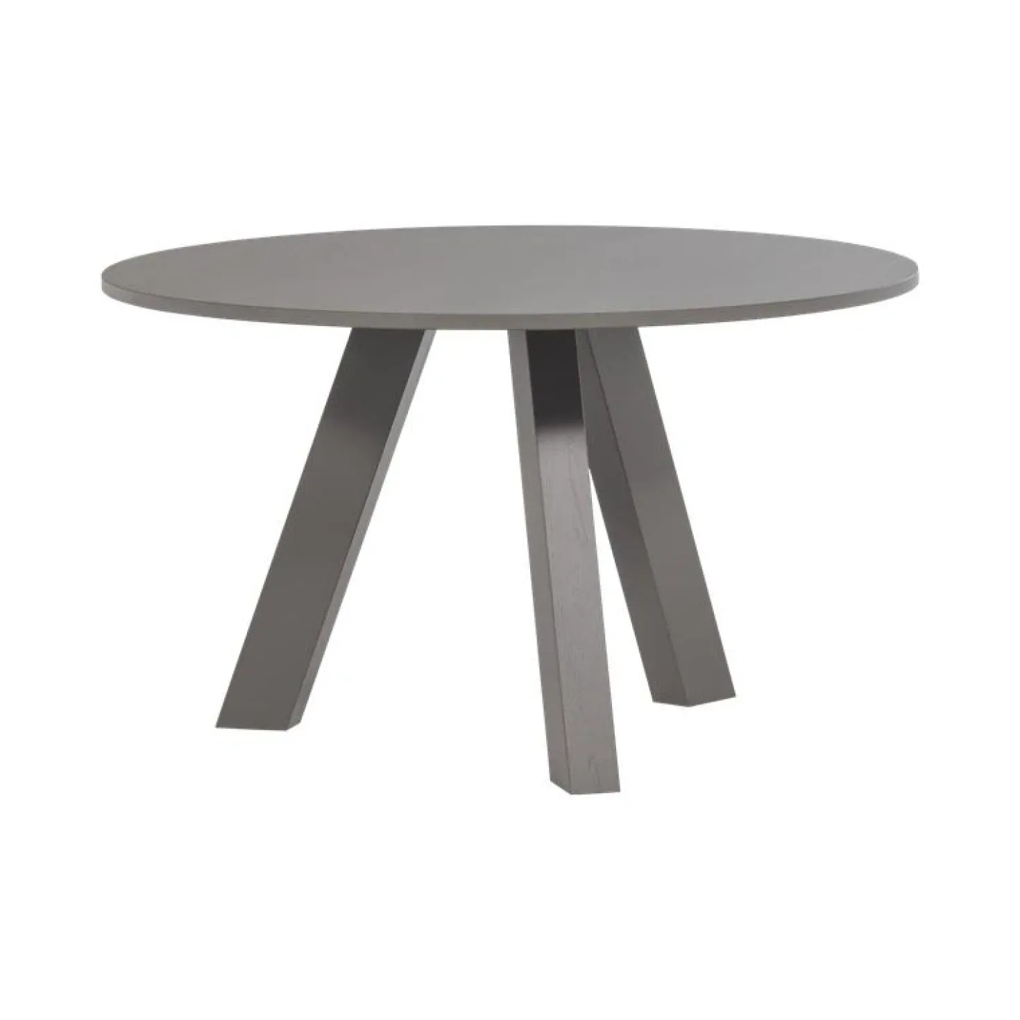 Rhonda Eettafel Rond Eiken Warmgrijs 129cm