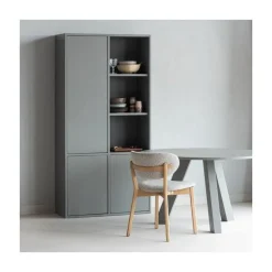 Rhonda Eettafel Rond Eiken Warmgrijs 129cm