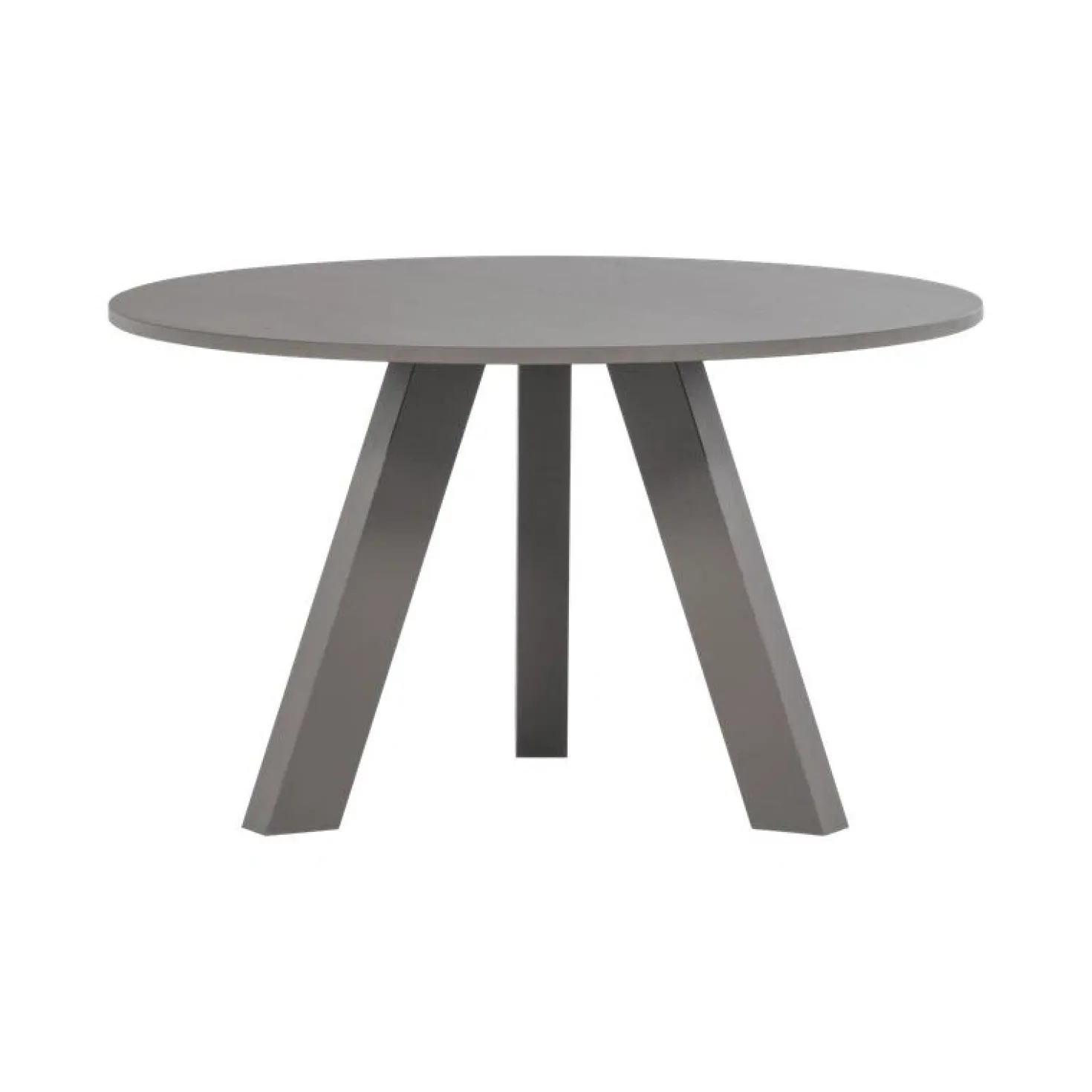 Rhonda Eettafel Rond Eiken Warmgrijs 129cm
