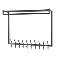 Rick Kapstok 20 haaks hoog Antraciet metaal 100cm