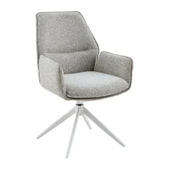 Rico Eetkamerstoel Beige met armleuning